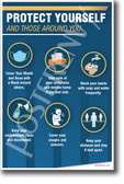 Protect Yourself and Those Around You - NEW Health Public Safety Prevention POSTER