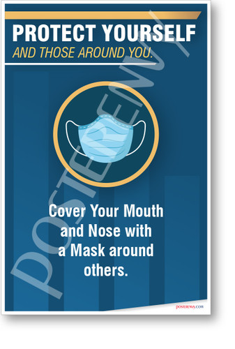 Cover Your Mouth and Nose - New Public Safety POSTER