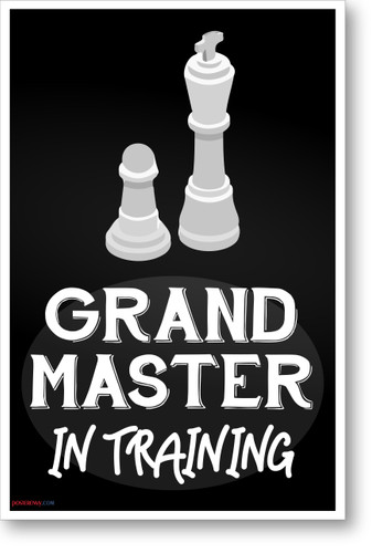 Grand Master in Training  - NEW art games POSTER