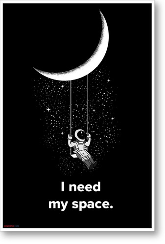 I Need My Space - NEW humor POSTER