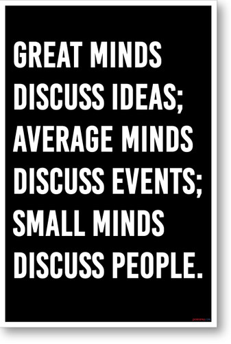 Great Minds - NEW motivational POSTER