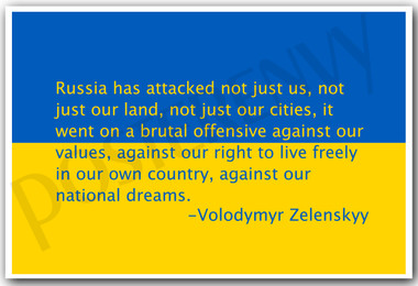 Our National Dream - Volodymyr Zelenskyy - NEW Patriotic Support Ukraine POSTER