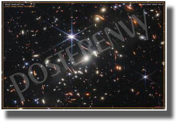 James Webb Telescope - First Deep Field - NEW Classroom Space Science Educational POSTER