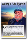 George R.R. Martin - Notable Figure - Biography Poster 18 x 12 inch