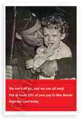 We Can't All Go But We Can All Help War Bonds Vintage 12x18 US Made Poster