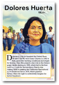 Dolores Huerta - Civil Rights Activist - Biography Poster 18 x 12 inch
