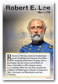 Robert E Lee - Confederate General - Biography Poster 18 x 12 inch