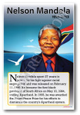 Nelson Mandela - Anti-Apartheid Leader - Biography Poster 18 x 12 inch