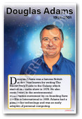 Douglas Adams - Sci-Fi Author - Biography Poster 18 x 12 inch