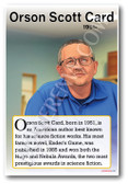 Orson Scott Card - Sci-Fi Author - Biography Poster 18 x 12 inch