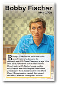 Bobby Fischer - Chess Grandmaster - Biography Poster 18 x 12 inch