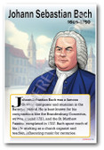 Johann Sebastian Bach - Classical Composer - Biography Poster 18 x 12 inch