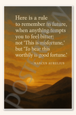 Here is a rule to remember in future - Marcus Aurelius Poster - 18 inch x 12 inch