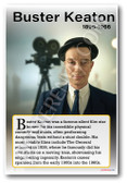 Buster Keaton - Silent Film Actor - Biography Poster 18 x 12 inch