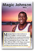 Magic Johnson - Basketball Star - Biography Poster 18 x 12 inch