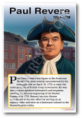 Paul Revere - Revolutionary War Hero - Biography Poster 18 x 12 inch