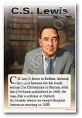 C.s. Lewis - Notable Figure - Biography Poster 18 x 12 inch