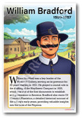William Bradford - Plymouth Colony Governor - Biography Poster 18 x 12 inch