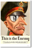 This is the Enemy - Vintage WW2 Reproduction Poster