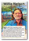 Willie Nelson - Country Music Legend - Biography Poster 18 x 12 inch