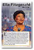 Ella Fitzgerald - Jazz Singer - Biography Poster 18 x 12 inch