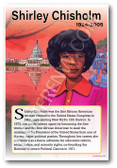 Shirley Chisholm - Political Trailblazer - Biography Poster 18 x 12 inch