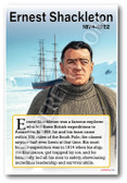 Emnest Shackleton - Notable Figure - Biography Poster 18 x 12 inch