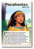 Pocahontas - Native American Figure - Biography Poster 18 x 12 inch