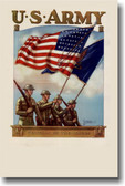 U.S. Army - Guardian of the Colors - Vintage WW2 Reproduction Poster