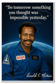 Ronald E. McNair Famous Quote Poster – "Bold Dreams Defy Gravity" – 18 inch x 12 inch