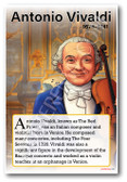 Antonio Vivaldi - Baroque Composer - Biography Poster 18 x 12 inch