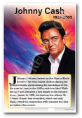 Johnny Cash - Country Music Icon - Biography Poster 18 x 12 inch