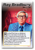 Ray Bradbury - Sci-Fi Author - Biography Poster 18 x 12 inch
