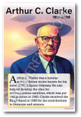 Arthur C. Clarke - Science Fiction Author - Biography Poster 18 x 12 inch