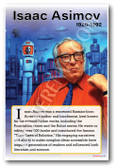 Isaac Asimov - Sci-Fi Author - Biography Poster 18 x 12 inch