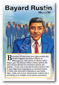 Bayard Rustin - Civil Rights Activist - Biography Poster 18 x 12 inch