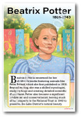 Beatrix Potter - Children's Author - Biography Poster 18 x 12 inch