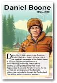 Daniel Boone - Frontiersman & Explorer - Biography Poster 18 x 12 inch