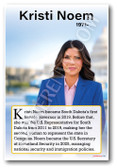 Kristi Noem - U.S. Governor - Biography Poster 18 x 12 inch