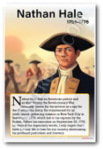 Nathan Hale - Revolutionary War Hero - Biography Poster 18 x 12 inch
