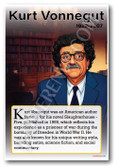 Kurt Vonnegut - Author - Biography Poster 18 x 12 inch