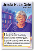 Ursula K. Le Guin - Sci-Fi Author - Biography Poster 18 x 12 inch