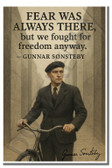 Gunnar Sonsteby - Inspirational Poster - 18 inch x 12 inch