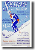 Skiing in the East - Vintage Reproduction Winter Poster