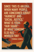 Since this is an era when many people are concerned about - Thomas Sowell Poster - 18 inch x 12 inch