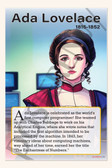 Ada Lovelace - Pioneer of Computer Science - Biography Poster 18" x 12"