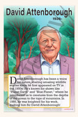 David Attenborough - Naturalist & Documentary Filmmaker - Biography Poster 18" x 12"