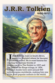 J.R.R. Tolkien - Author of 'The Lord of the Rings' - Biography Poster 18" x 12"