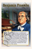 Benjamin Franklin - Founding Father & Inventor - Biography Poster 18" x 12"