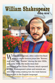 William Shakespeare - Greatest Playwright & Poet - Biography Poster 18" x 12"